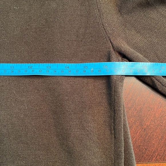 Talbots Long Deep Olive Green Cardigan Sweater - Size S - Picture 6 of 9